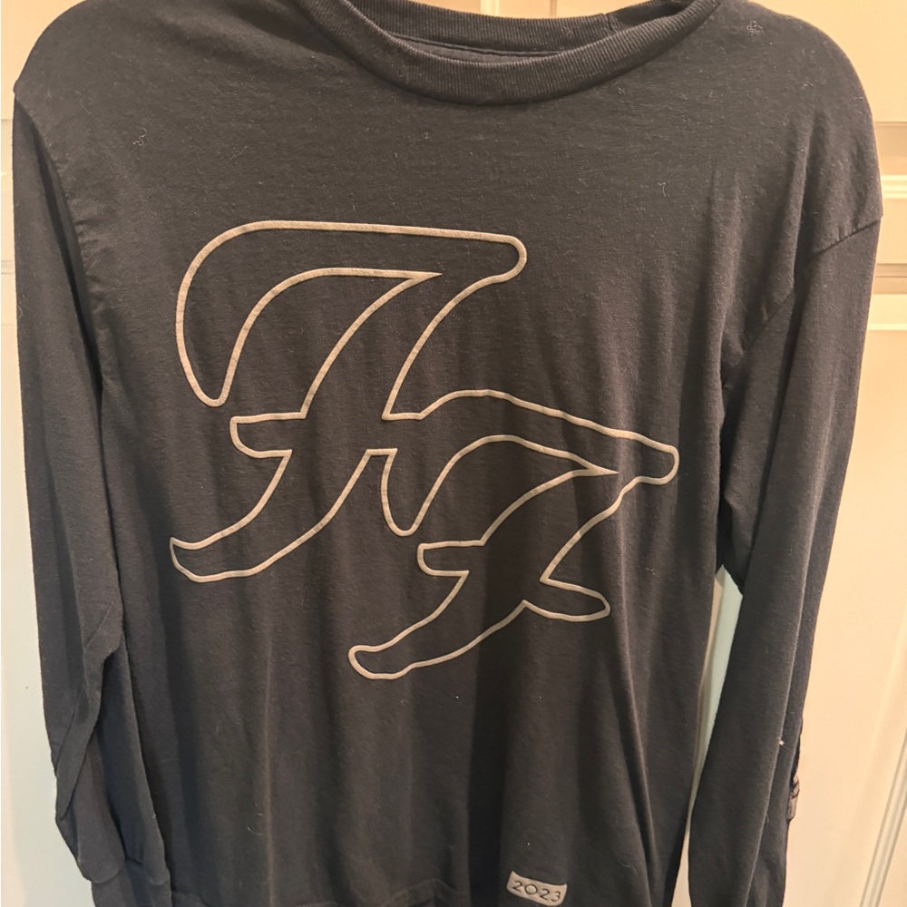 Black Long Sleeve Shirt with Logo